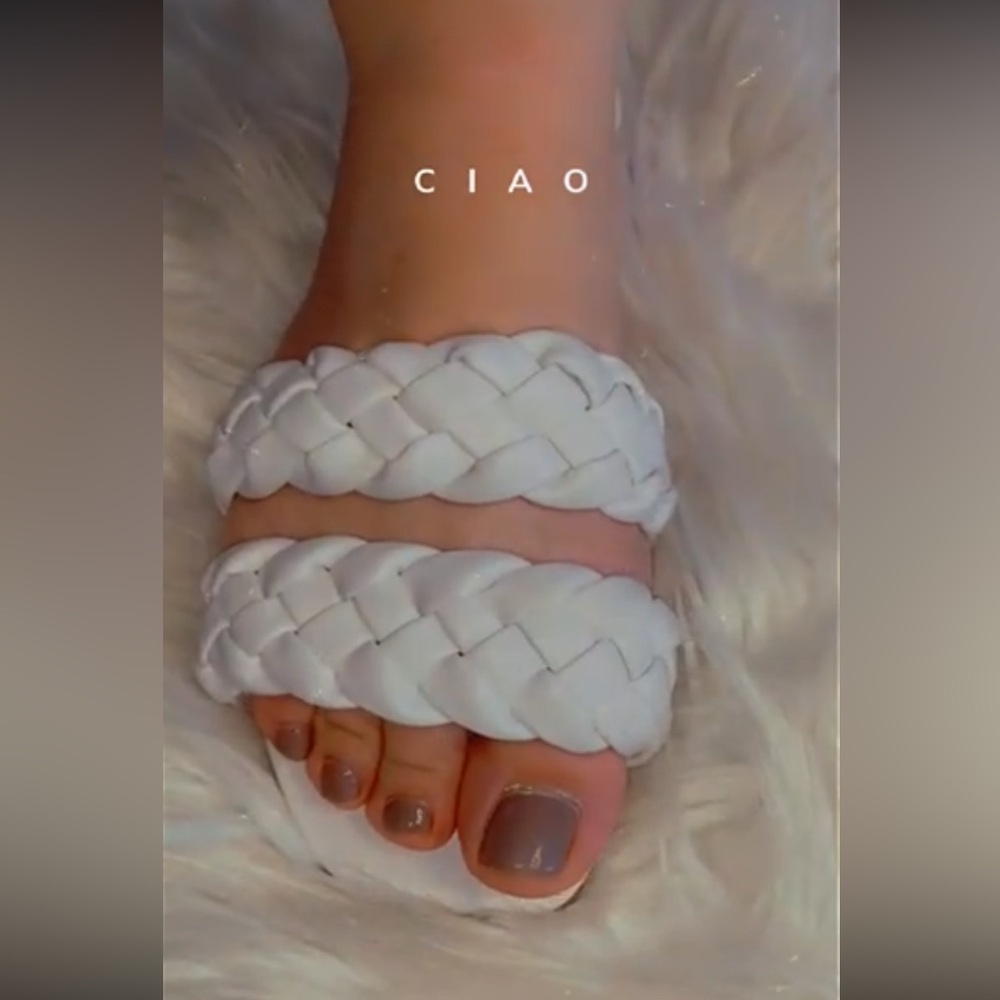 Double braided sandals